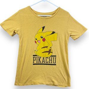 2016 Pokemon Pikachu T-Shirt Men's Size Small Yellow